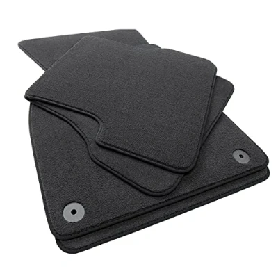 Immagine di tuning art 5J 101 Tappetini di Lusso per Auto in Velluto Extra Spesso Compatibile con Audi A4 B9 2016 , Cucitura:Nero