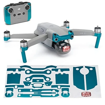 Immagine di Wrapgrade Main Unit Skin Compatibile con DJI Air 2S Accent Color A (CARIBBEAN BLUE)
