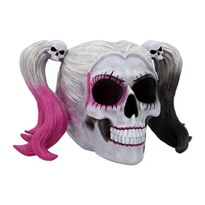 Immagine di Nemesis Now B4040K8 Statuetta a forma di teschio, 17 cm, in resina, 20,6 colore: Bianco