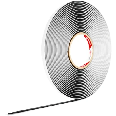 Immagine di Poppstar Nastro butilico (10m x 4mm) Cordino in butile autoadesivo, colore nero
