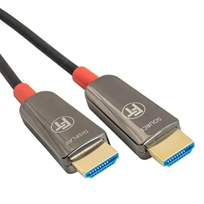 Immagine di FeinTech 8K cavo in fibra ottica HDMI 12 m, 4 K 120 Hz, 1440p 144 Hz per 2.1 Gaming, PS5 Xbox PC TV, 48 Gbps, supporta eARC, CEC, VRR, HDR, Dolby Atmos, 3D, VMI90120
