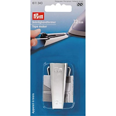 Immagine di Prym Tape Maker for Bias Binding, Silver, &#039;12 mm