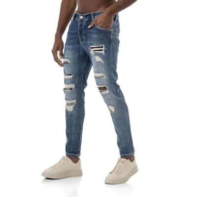 Immagine di Redbridge Red Bridge Jeans da uomo, look Destroyed, Blu, 48 IT (34W/34L)