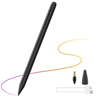 Immagine di Penna stilo 2nd Gen per iPad 2018 2021 con Palm Rejection, Matita precisa aggiornata, attacchi magnetici, Compatibile Pro 11/Pro 12.9 3rd/4th/5th/iPad 6th/7th/8th/9th/Air 3rd/4th/Mini 5/6