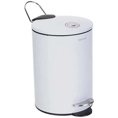 Immagine di blomus Treteimer 68945 Pattumiera a Pedale, Bianco, 3 L