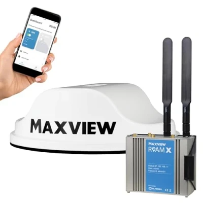 Immagine di Maxview Roam X MXL051 5G PRONTO ANTENNA WIFI SISTEMA Per Internet On The Go Bianco