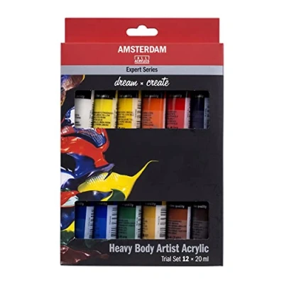 Immagine di Amsterdam Expert Series 19820512 Set di prova per pittura acrilica, 12 x 20 ml