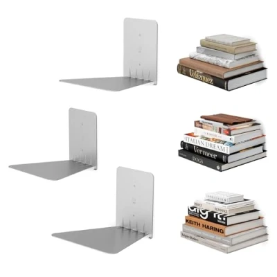 Immagine di Umbra Conceal Mensole sospese, set di 3, Acciaio, Argento