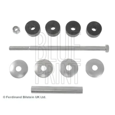 Immagine di BLUE PRINT ADG085122 Bielletta barra stabilizzatrice 196, 190 M10 x 1,5 con supporto/cuscinetto, spessori, dado Acciaio argento KIA: SORENTO 1