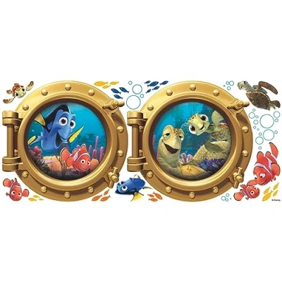 Immagine di RoomMates Finding Nemo Peel And Stick Giant Decalcomanie della Parete, Multicolore