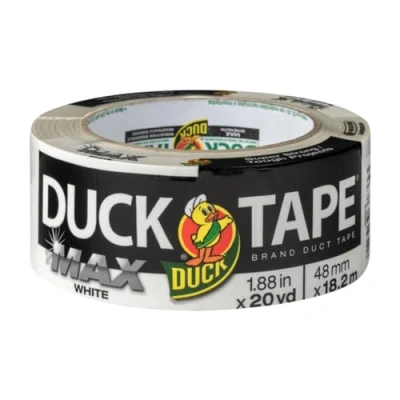 Immagine di Duck Tape Max Strength White 48 mm x 18,2 m, ad alta resistenza, resistente, Gaffa e nastro adesivo