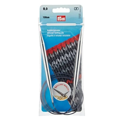 Immagine di Prym Ferri circolari MS 100 cm 9,00 mm argento, ottone, 9,0