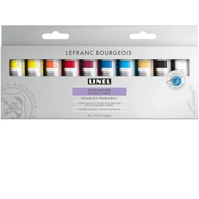 Immagine di Lefranc Bourgeois Linel Tempera Fine Set di 10 Tubi da 14 ml