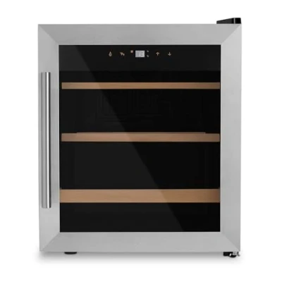 Immagine di Les Petit Champs Cantina per vino 15 bottiglie di conservazione CAVC15 46L, porta in acciaio inossidabile, anti UV, sistema termodinamico regolazione da 4C a 18C, silenziosa, illuminazione LED, 2