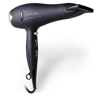 Immagine di Innoliving INN 619 Asciugacapelli Professionale 2200W Effetto Gommato Soft Touch, Potente Asciugatura per Capelli Perfetti