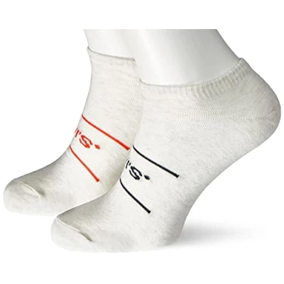 Immagine di Levi&#039;s Unisex Crew Sock Sneaker, mid Grey Melange/Marshmellow, 35 38