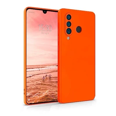 Immagine di MyGadget Cover per Huawei P30 Lite Custodia Protettiva in Silicone Morbido Case TPU Flessibile Ultra Protezione Antiurto &amp; Antiscivolo Arancio