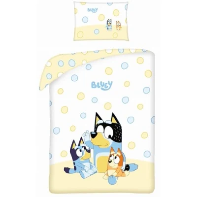 Immagine di Halantex BLUEY con BINGO BANDIT cagnolini Set letto per bambini 100 x 135 cm, 100% cotone Oeko Tex Multicolore