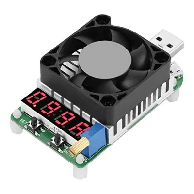 Immagine di Voltmetro Digitale, Akozon Amperometro Digitale Misuratore di Potenza Carico USB Tester Scarica LD35 Carica Elettronica Test Batteria Resistore RegolabileTensione Corrente