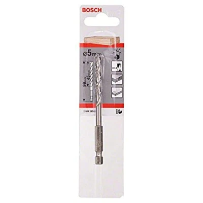 Immagine di Bosch 2608595521 Punte elicoidali per legno, codolo esagonale 1/4&#039;&#039;, 5 x 52 99 mm (5 pezzi)