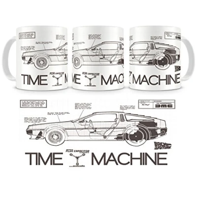 Immagine di SD TOYS Harry Potter Back TO The Time Machine Tazza Ceramica Torna al Futuro, 0, Bianco, 1 unità (Confezione da 1)