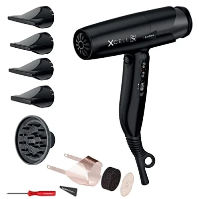 Immagine di GAMMA+ Asciugacapelli Ionico XCELL S, Phon Capelli Ultraleggero 290 gr con Azione Battericida Sanificante, Silenzioso, Smart Memory, Interfaccia LED, Tecnologia autopulente (Spina SCHUKO)