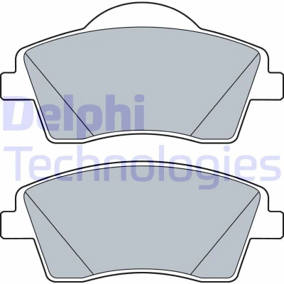 Immagine di DELPHI LP3528 Kit pastiglie freno Non predisposto per contatto segnalazione usura con lamierino anticigolío accessori VOLVO: XC40