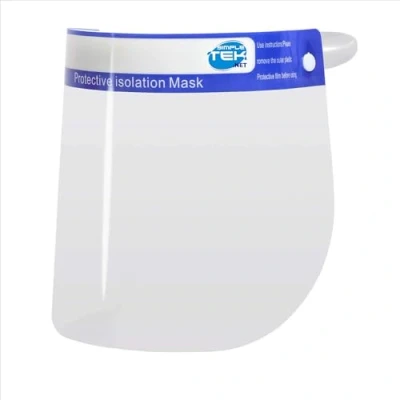 Immagine di VISIERA DI PROTEZIONE SCHERMO VISO TRASPARENTE PLEXIGLASS PARASCHIZZI PROTETTIVA (DPI CERTIFICATO) (6)