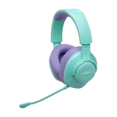 Immagine di JBL Quantum 360 Cuffie Gaming Wireless Over Ear, con Doppia Connessione 2.4GHz/Bluetooth, 22 ore di Autonomia, Compatibilità Multi Platform, Microfono Rimovibile Opzione Mute, Ciano