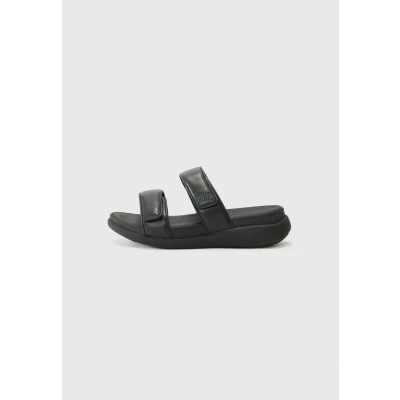 Immagine di Fitflop F Mode Go Adjustable Flatform Two Bar Slides, Sandali a Ciabatta Donna, Nero, 38 EU