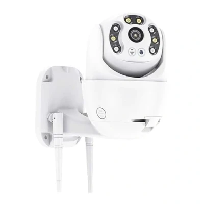 Immagine di GC GLOBALCOMMERCE Telecamera di Sicurezza WiFi da Interno ed Esterno Wireless Videosorveglianza 1080p Impermeabile con Visione Notturna