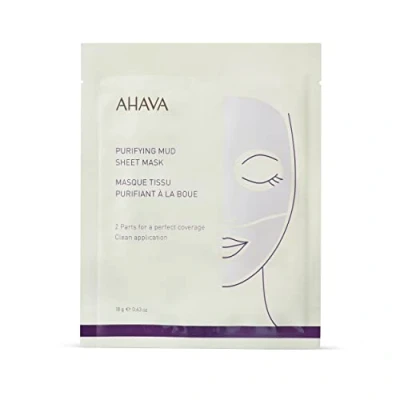 Immagine di Ahava Purifying MUD Sheet MASK Maschera viso, Donna, Taglia: One Size,
