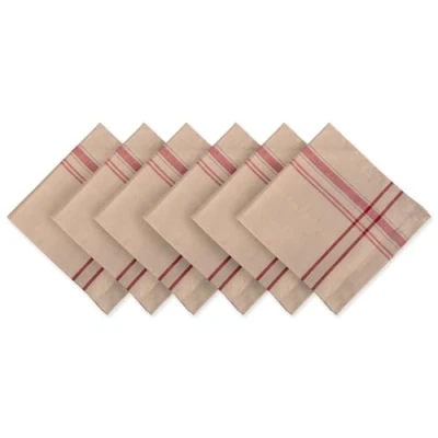 Immagine di DII Copritavolo a Righe, 100% Cotone, Red, Napkin