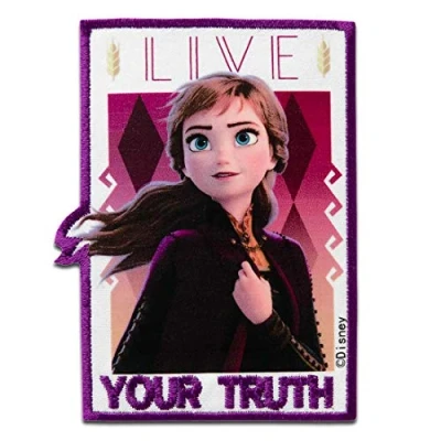 Immagine di Mono Quick Frozen 2 Anna Patch Toppa termoadesiva da applicare con il ferro stiro, dimensioni: 8 x 6 cm