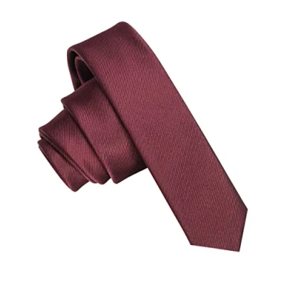 Immagine di JEMYGINS Cravatta Uomo Maroon in Seta Multicolore Extra Fini 4CM