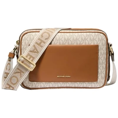 Immagine di Michael Kors Maevelg Xbody Borsa a tracolla, Donna, Taglia: One Size, Vanilla