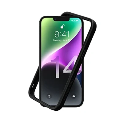 Immagine di RhinoShield Bumper Case Compatible with [iPhone 14] CrashGuard NX Shock Absorbent Slim Design Protective Cover 3.5M / 11ft Drop Protection Black