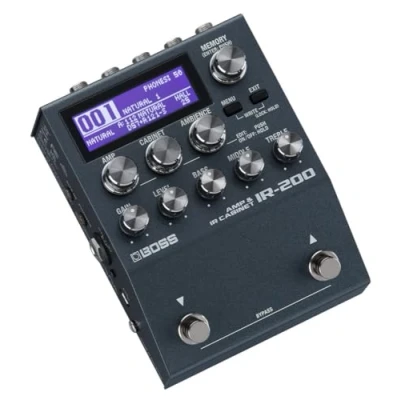 Immagine di BOSS IR 200 Pedale Amp &amp; CABINET Simulator e Impulse Response Loader con un Suono Caratteristiche di Livello Superiore Eccezionale Qualità Audio, i Migliori Ampli