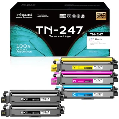 Immagine di iNKPAD TN243 TN247 CMYK Toner compatibile per Brother MFC L3750CDW TN243CMYK DCP L3550CDW L3510CDW L3770CDW L3710CW HL L3210CW L3230CDW TN 247BK 243BK