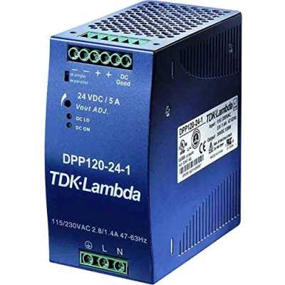 Immagine di TDK Lambda DPP120 24 1 Alimentatore per guida DIN V/DC 5 A 120 W Num. uscite:1 x Contenuto pz.