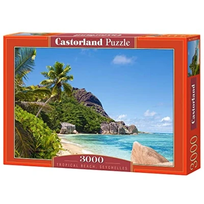 Immagine di Castorland Hobby Puzzle panoramico con spiaggia tropicale, Seychelles, 3000 pezzi, Multicolore, C 300228 2