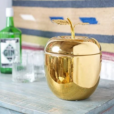 Immagine di Talking Tables EMP ICEBUCKET APPLE Secchiello per Ghiaccio con Coperchio, Accessorio Bar, Elegante in Acciaio Inox, Decorazione Feste da Tavolo, Inossidabile, Verde Mela