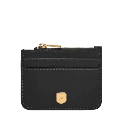 Immagine di Fossil Lennox Portafoglio in pelle o poliestere per donna, 10.16 cm L x 0.38 W 7.62 H, Nero carbone