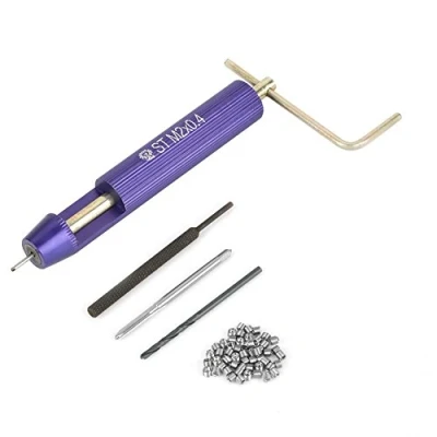 Immagine di Akozon Helicoil/Filetto/Refiletto Riparazione Kit, Ripristina Filetti Inserti Filettati a Vite Elicoidale in Acciaio Inossidabile 50pz Filettatura M2 x 2D
