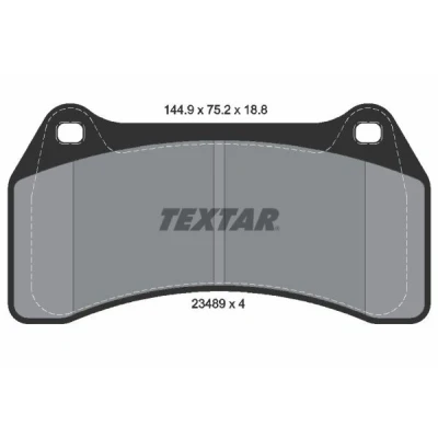 Immagine di TEXTAR 2348901 Kit pastiglie freno Non predisposto per contatto segnalazione usura JAGUAR: S Type, XJ Sedan