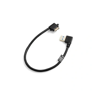 Immagine di System S Micro USB 3.0 a cavo dati corto ad angolare angolo retto 90 gradi 26 cm