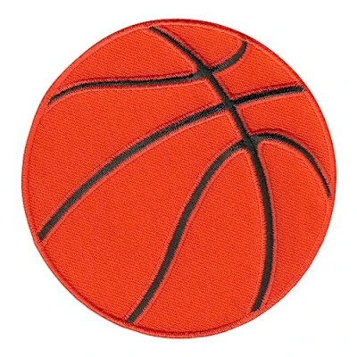 Immagine di PatchMommy Toppa Termoadesiva Pallacanestro Palla Pallone da Basket Sport Patch Ricamate per Ferro Stiro o Cucire Toppe Adesive Vestiti, Applicazioni Tessuti Bambini