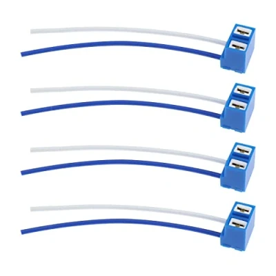 Immagine di OTOTEC 4 PZ Auto H7 Faro In Ceramica Presa Cablaggio Connettore Femmina Lampadina Del Portalampada Cablaggi Per Alloggiamento Lampada Standard