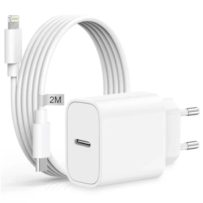 Immagine di Caricatore iPhone Apple Certificato MFi,20W Rapido USB C con 2M Lightning Cavo per 14 13 12 Pro Max/Mini/11/XS