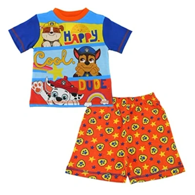 Immagine di Paw Patrol Pigiama corto bambino Chase Marshall Rubble, Multicolore, 3 4 Years